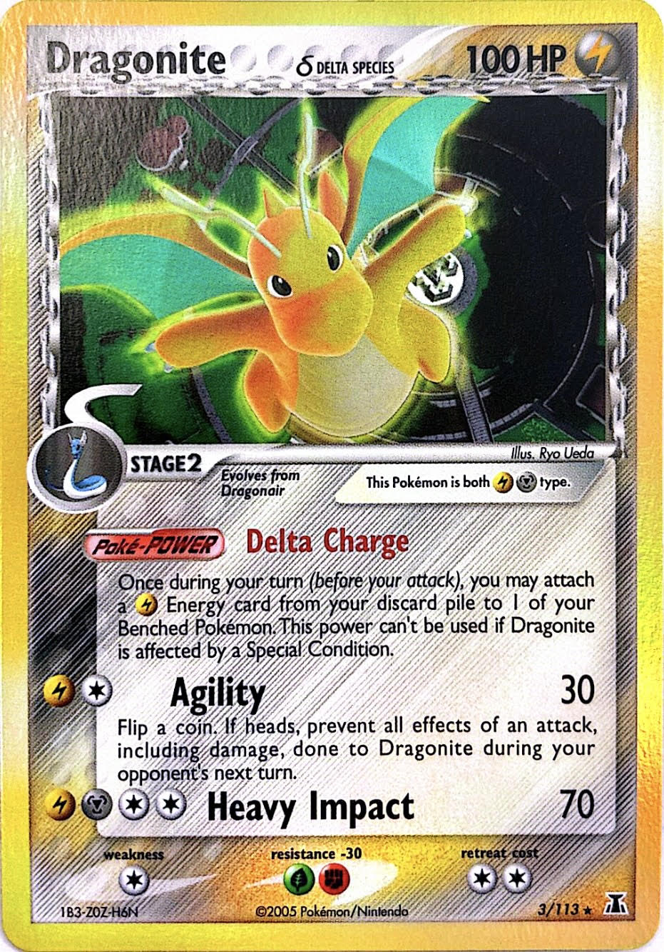 Dragonite - 3/113 - Delta Species - NM