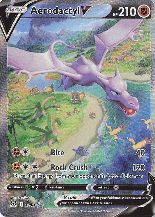 Aerodactyl V - 180/196 - NM - Lost Origin