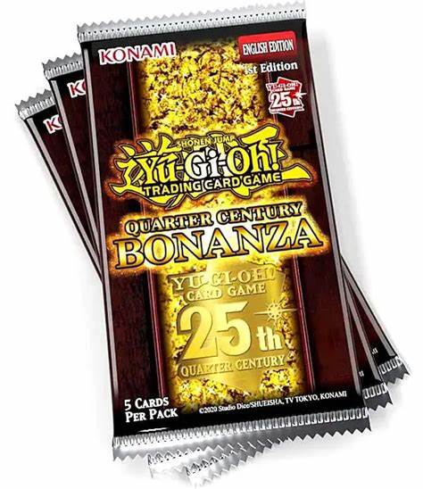 Yugioh Quarter Century Bonanza Booster Pack x3