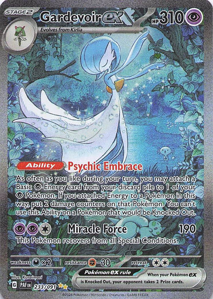 Gardevoir Ex - Paldean Fates - 233/091 - NM