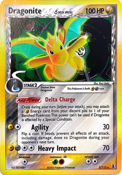 Dragonite - 3/113 - Delta Species - NM