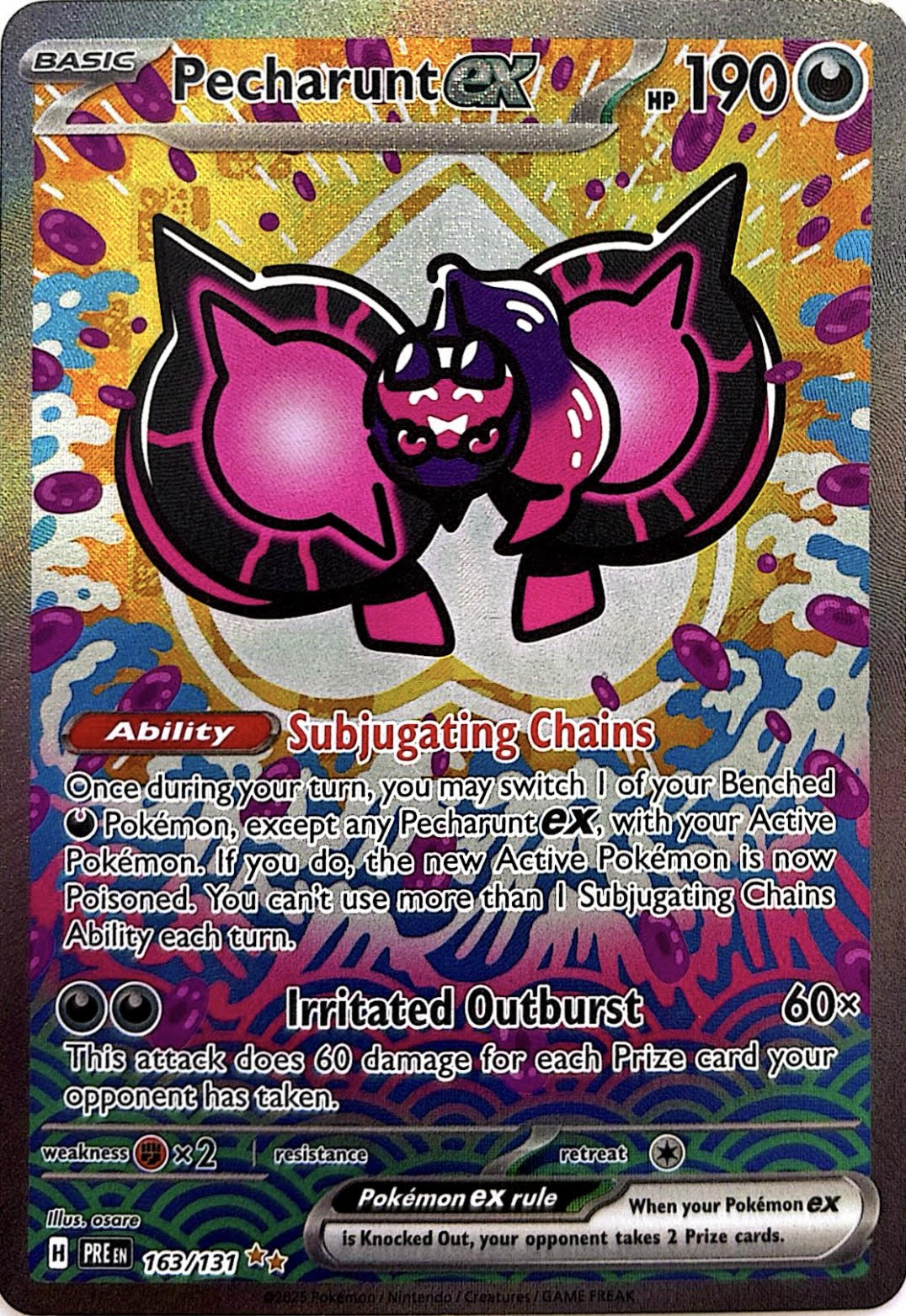 Pecharunt Ex - Prismatic Evolutions - 163/131 - NM