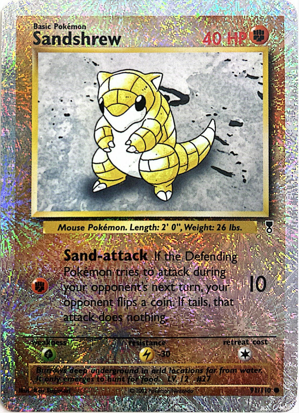 Sandshrew - Legendary Collection - VLP - 91/110