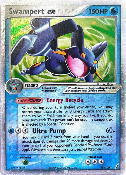 Swampert Ex - 98/100 - Crystal Guardians- NM