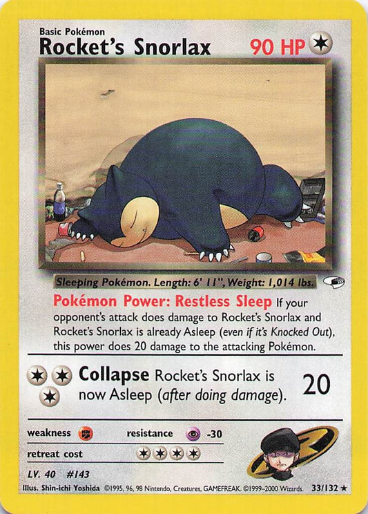 Rockets Snorlax - Gym Heroes - 33/132 - LP