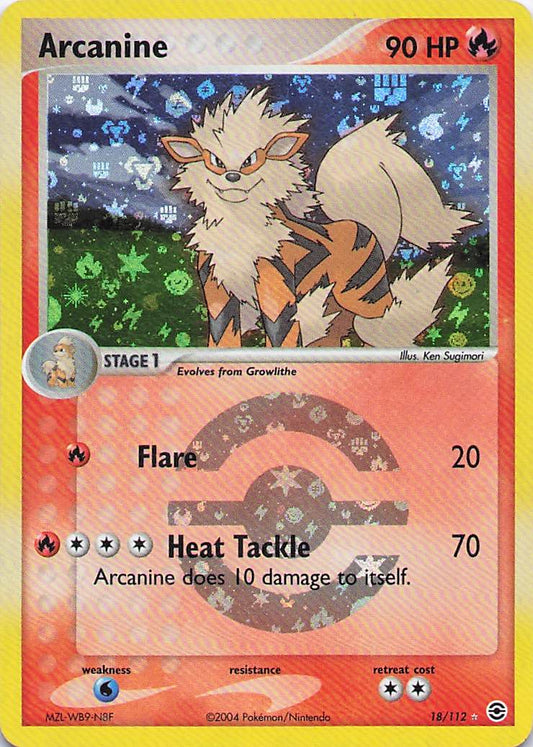 Arcanine - Fire Red Leaf Green  - 18/112 - LP+