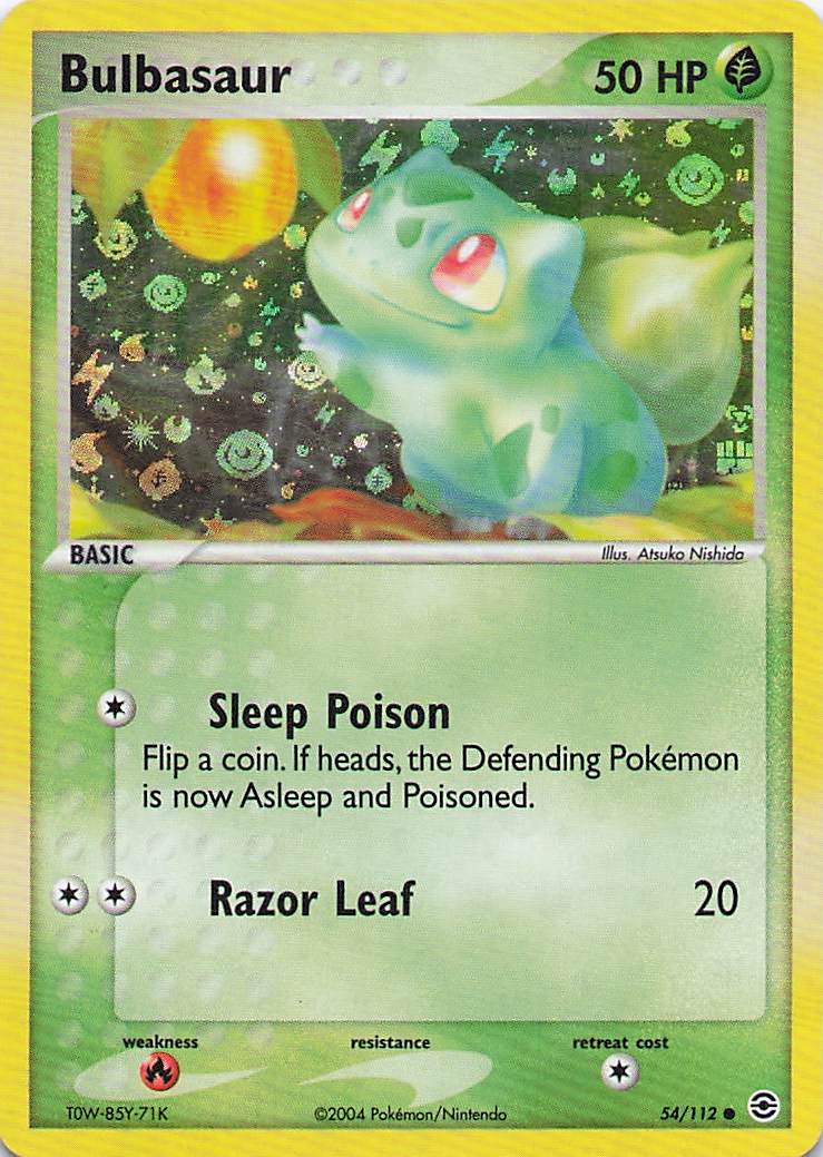 Bulbasaur - Fire Red Leaf Green - Holo -  54/112 - LP