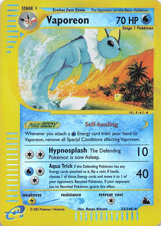 Vaporeon - Skyridge - MP - 33/144